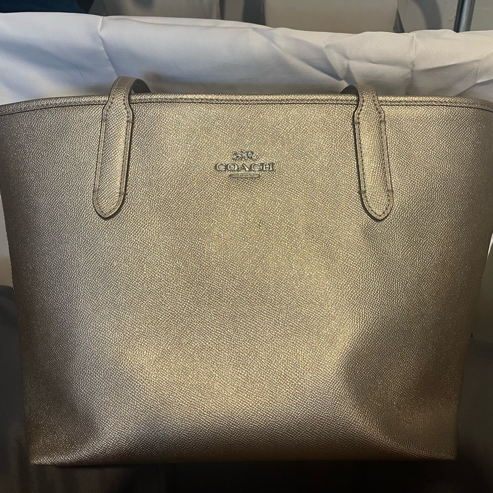 Coach Shimmering Gold Tote